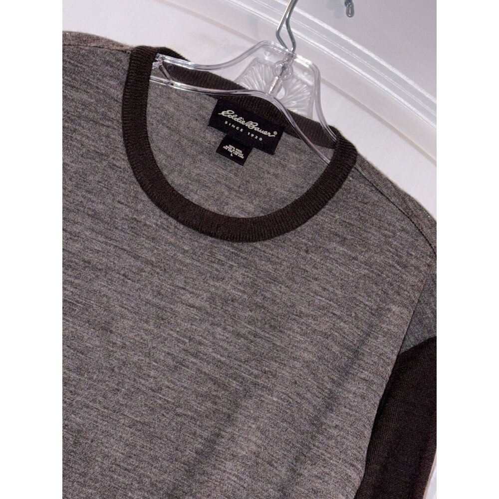 Eddie Bauer Men’s Large Sweater‎ Top 100% Wool Fast Shipping! LG